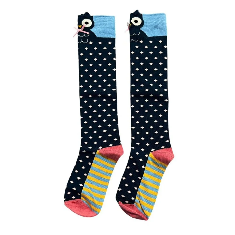 NEW Matilda Jane Sz L Owl Knee Socks